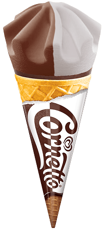 Popcone chocolate vanilla